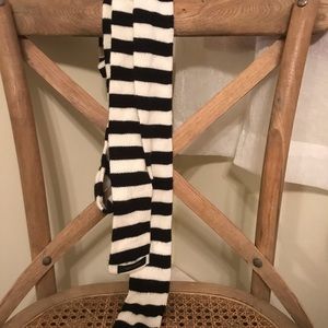 Marc Jacobs skinny long striped scarf